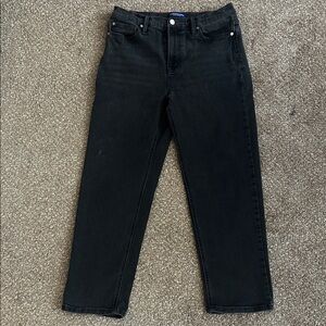 Scotch & Soda Black Straight Leg Jeans